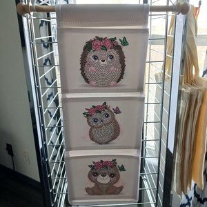 3 pocket organizer woodland critters